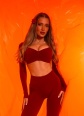 קרופ טופ עם שרוולים – בורדו